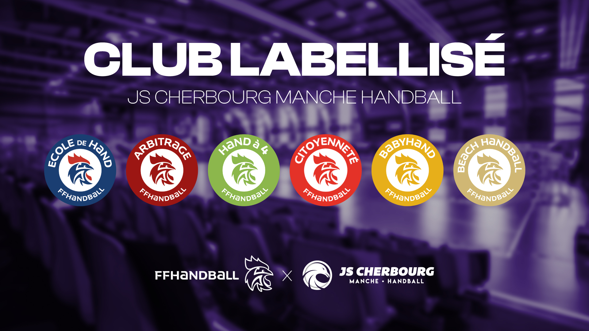 Porte clé  JS Cherbourg Manche Handball